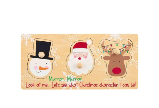 Peek-a-boo Christmas puzzle