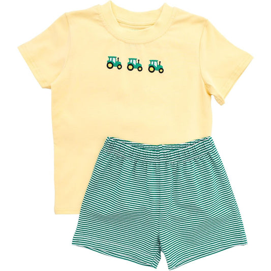 Tractor Sunsuit and Short set