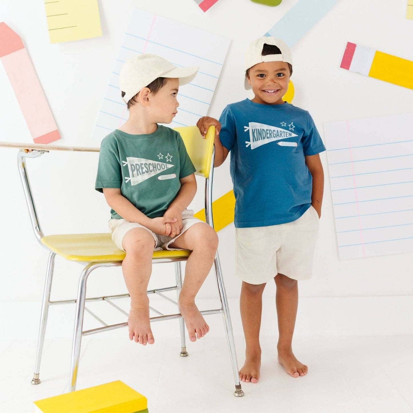 Kindergarten Pennant Short Sleeve T-Shirt