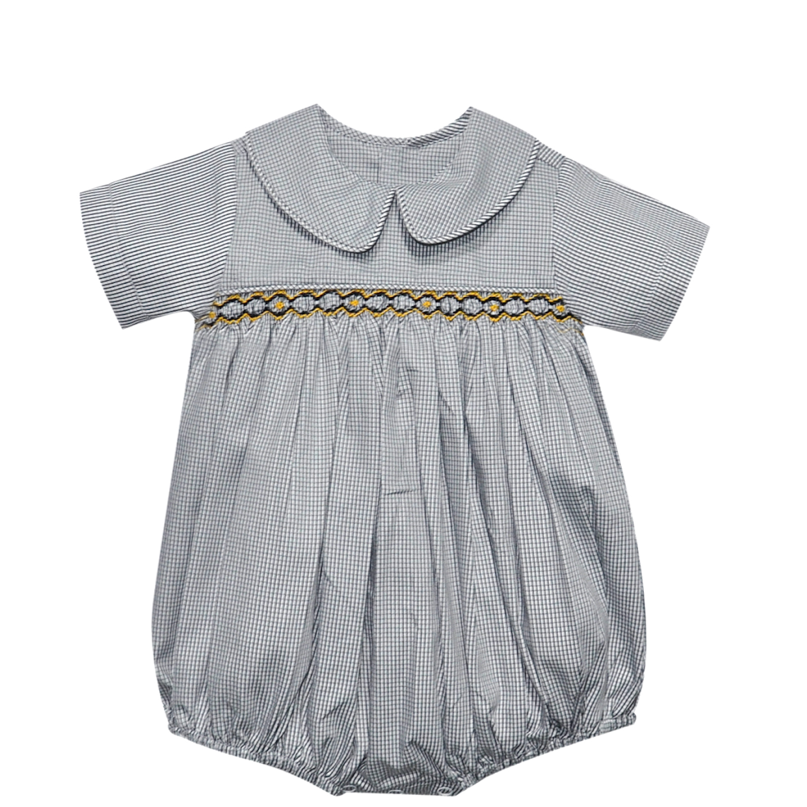 Fleur De Lis Smocked Boy Bubble