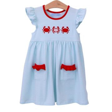 Crab trio flutter dress