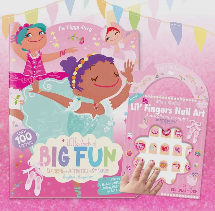 Activity book and nail kit set