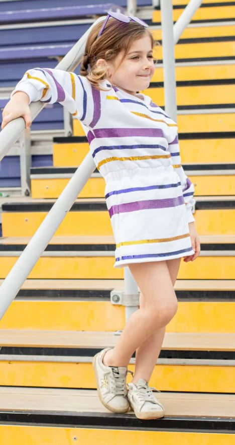 sequin LSU dress