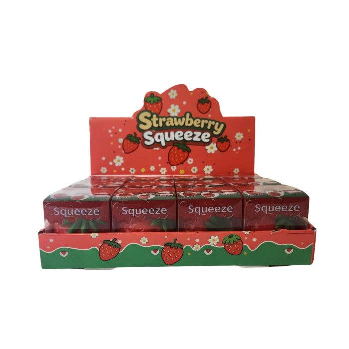 Squishy Strawberry Sensory Squeeze Toy 4.2 inches
