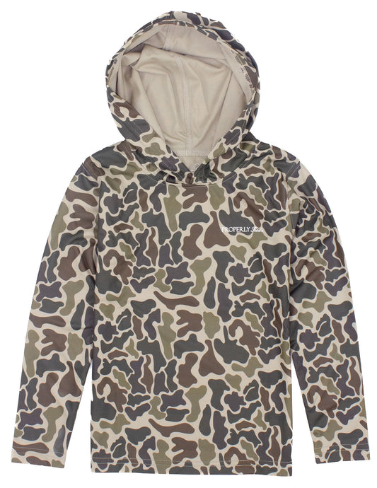 Vintage Camo Boys Sportsman Performance Hoodie