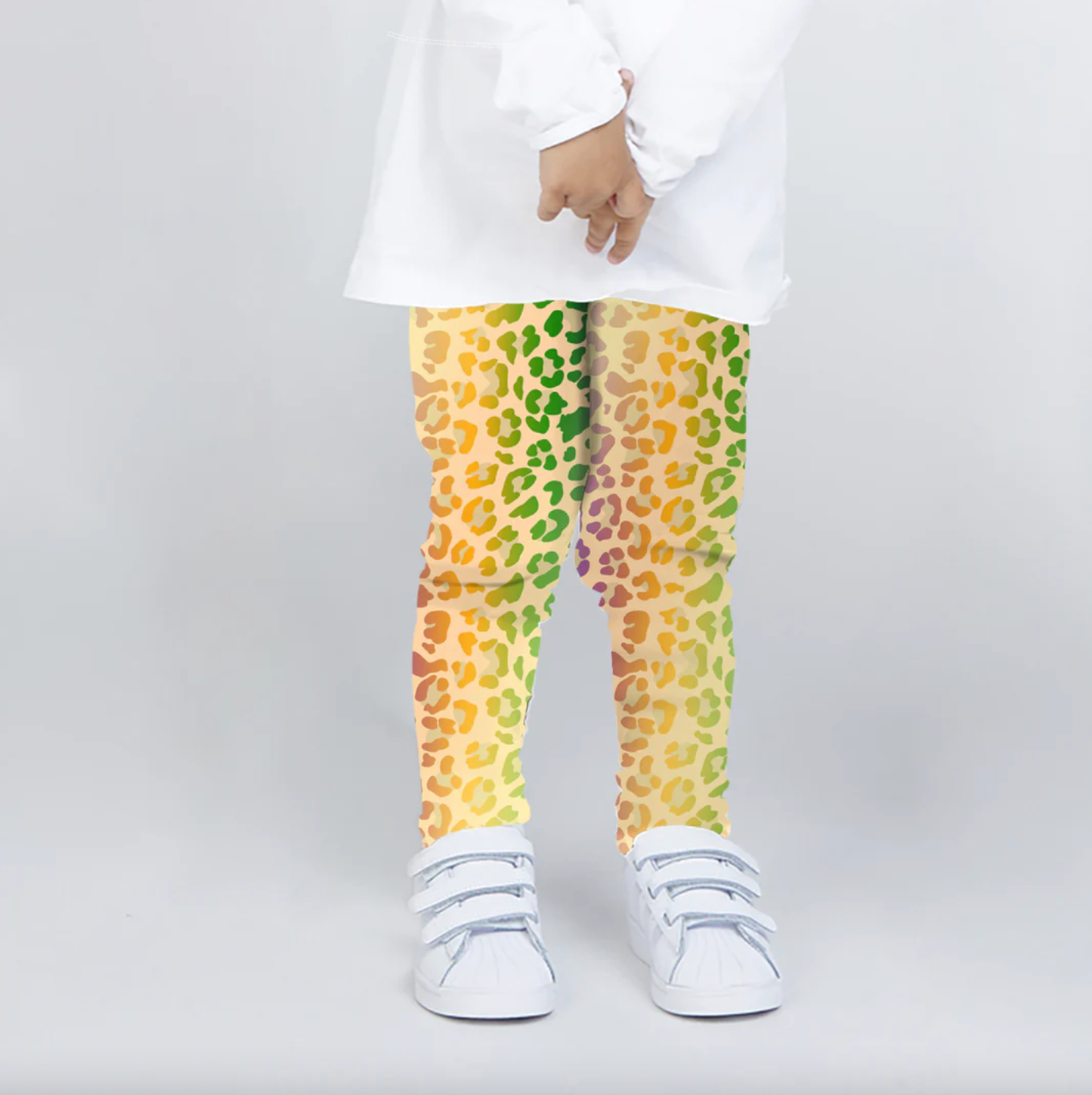 Spandex Mardi  Gras Leopard  Leggings