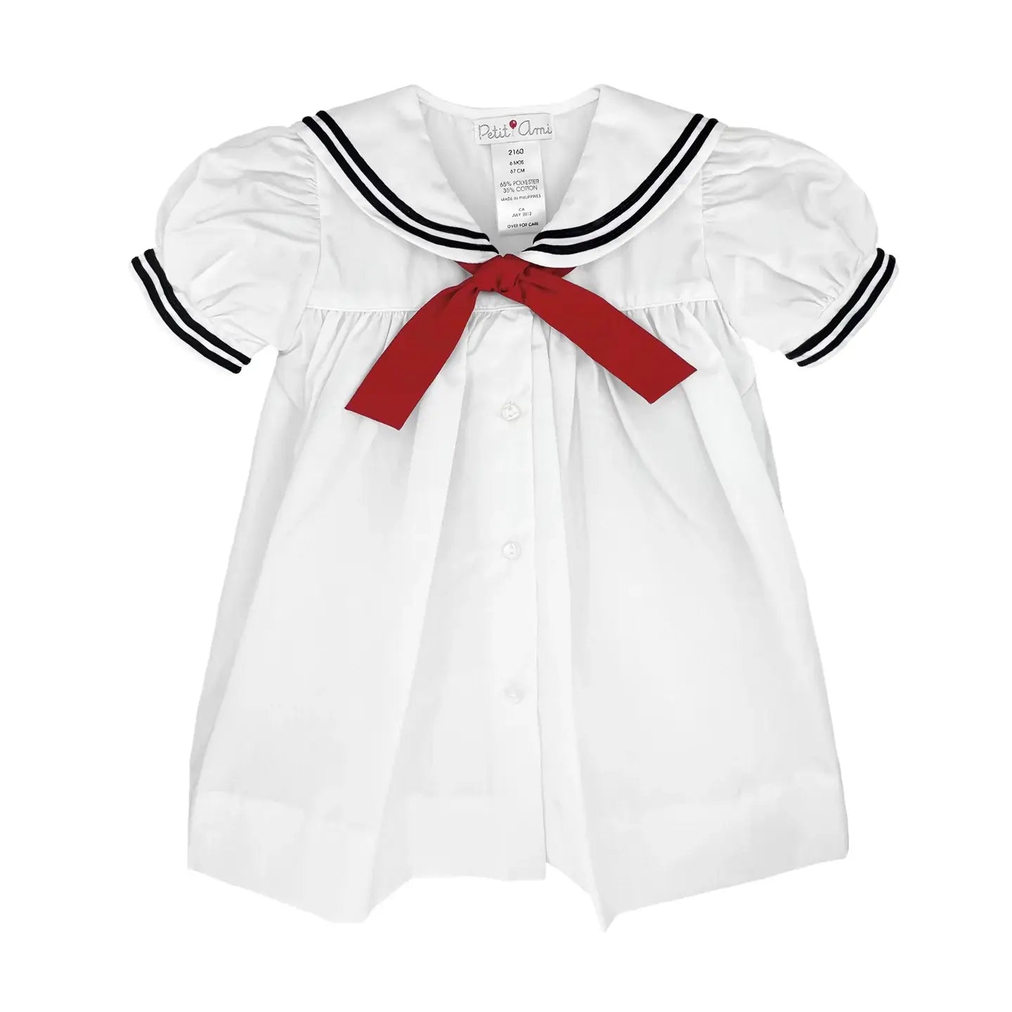 Nautical Sailor Dress: White