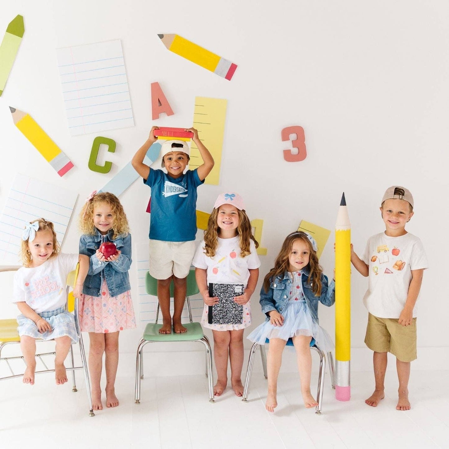Kindergarten Pennant Short Sleeve T-Shirt