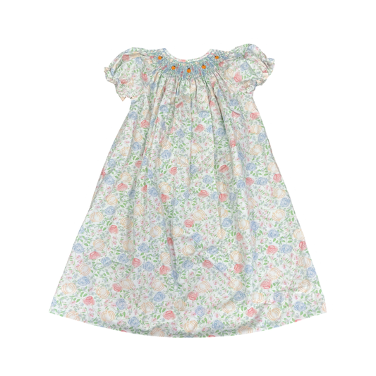 Smocked Pastel Pumpkin Dress