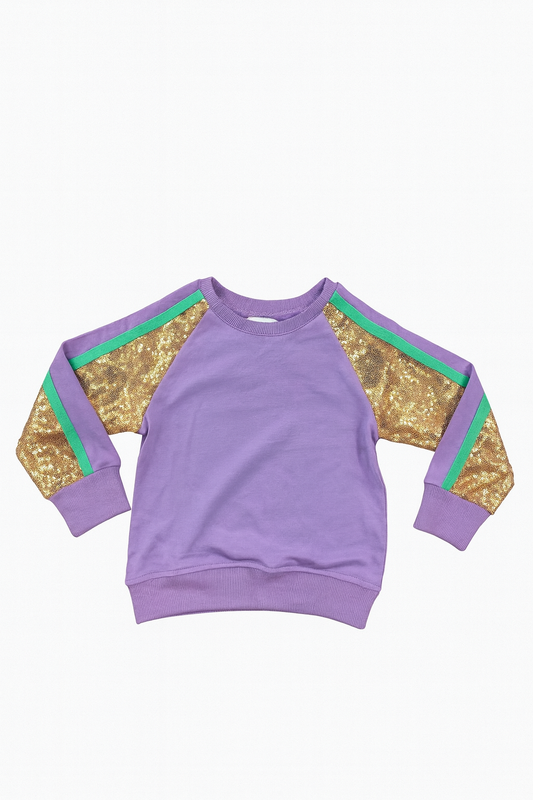 Lavender Sequin Sweatshirt