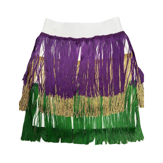 Mardi Gras Fringe Skirt