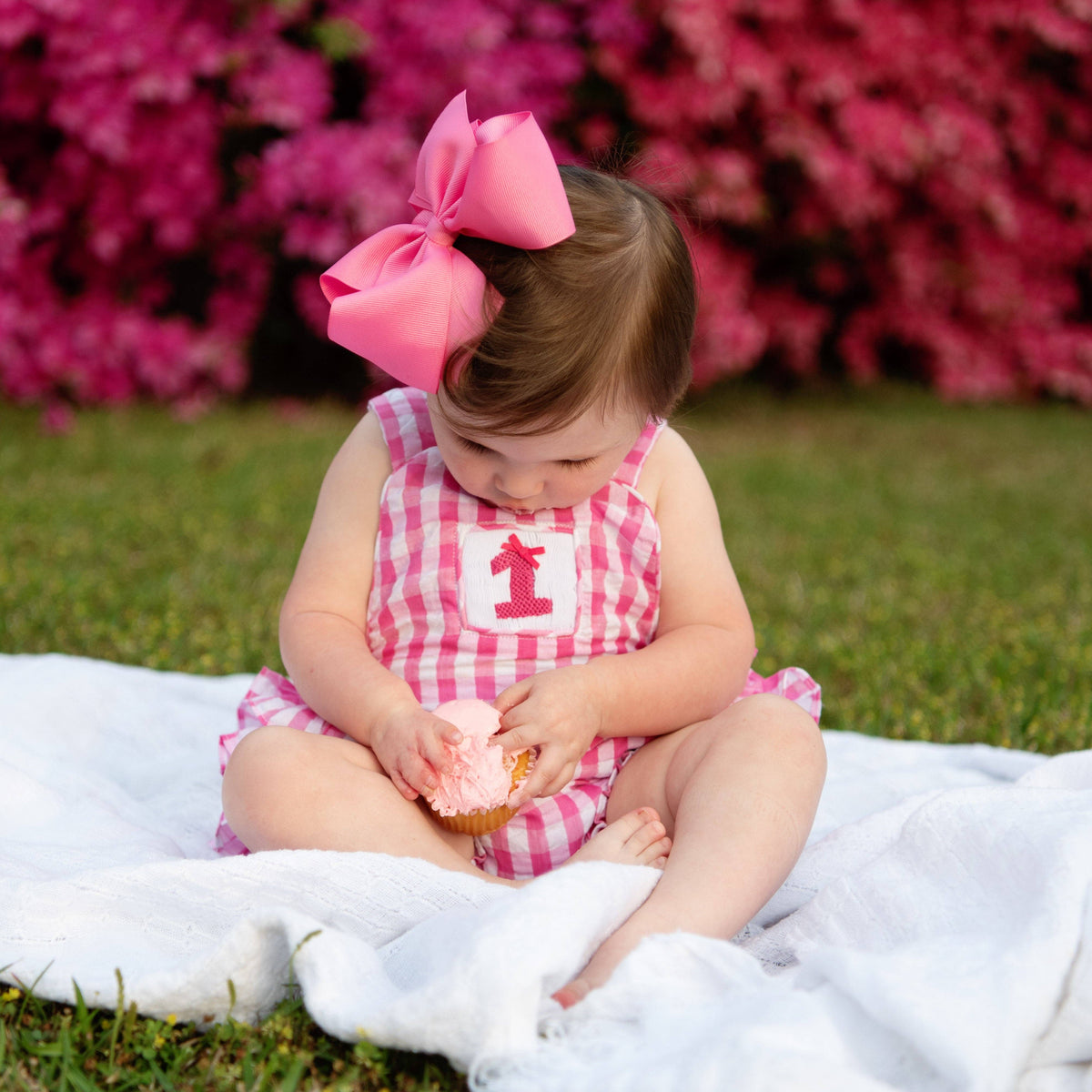 Hot Pink First Birthday Bubble
