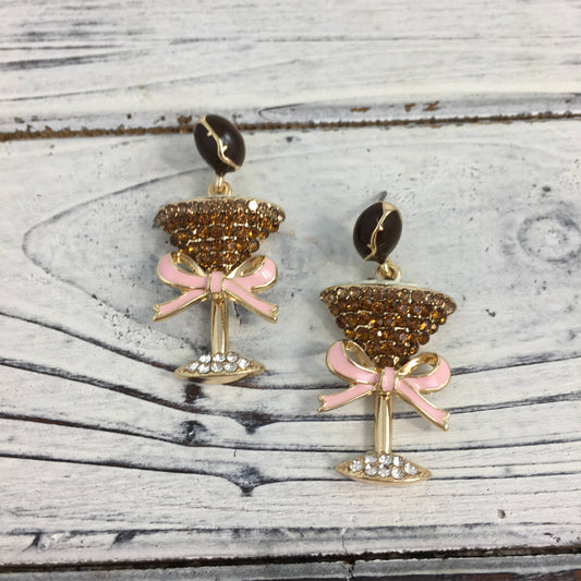 Espresso martini earrings