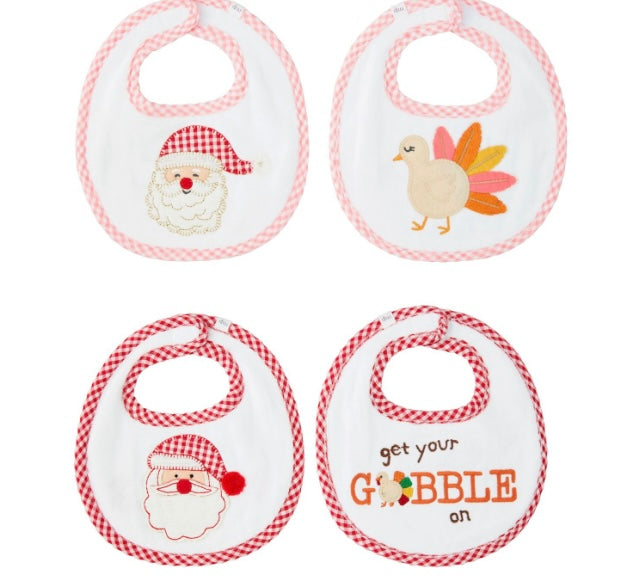 Reversible holiday bib