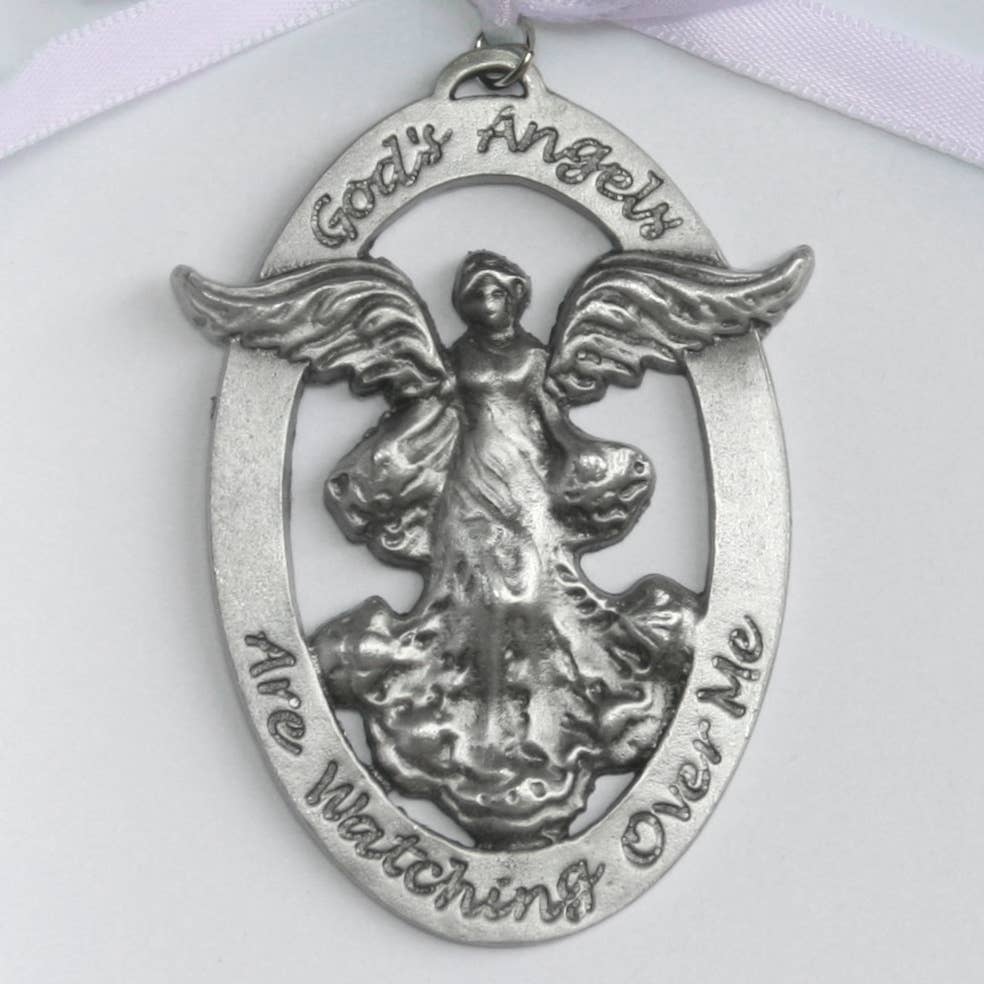 Baby Cradle Medal Angel for Girl