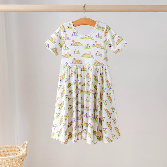 Mascot Mania in Louisiana Organic Cotton Twirl Dress