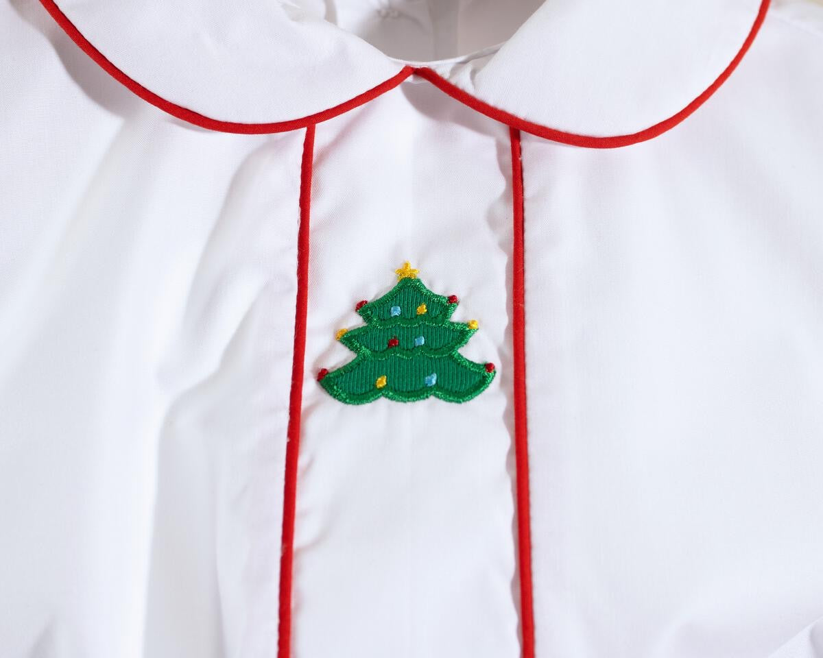 Christmas tree button up set