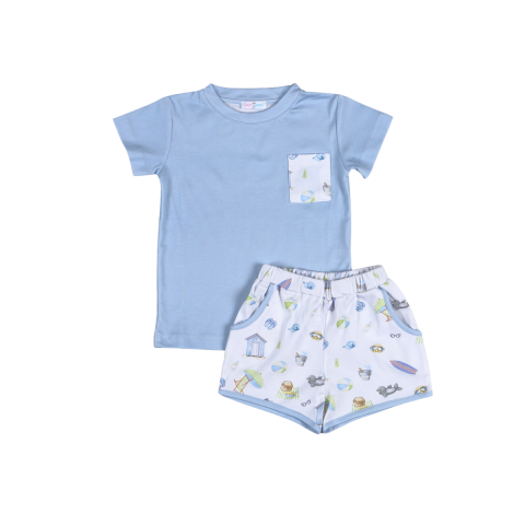 Sandy Toes Blue Short Set