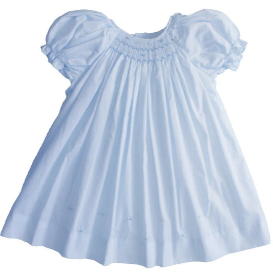 Blue smocked dress