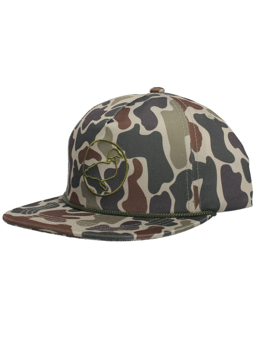 Terra Camo Sportsman Boys Rope Hat