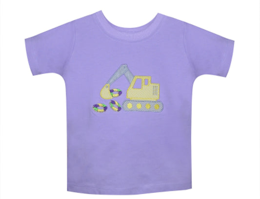 Purple Tractor and Kingcake Shirt