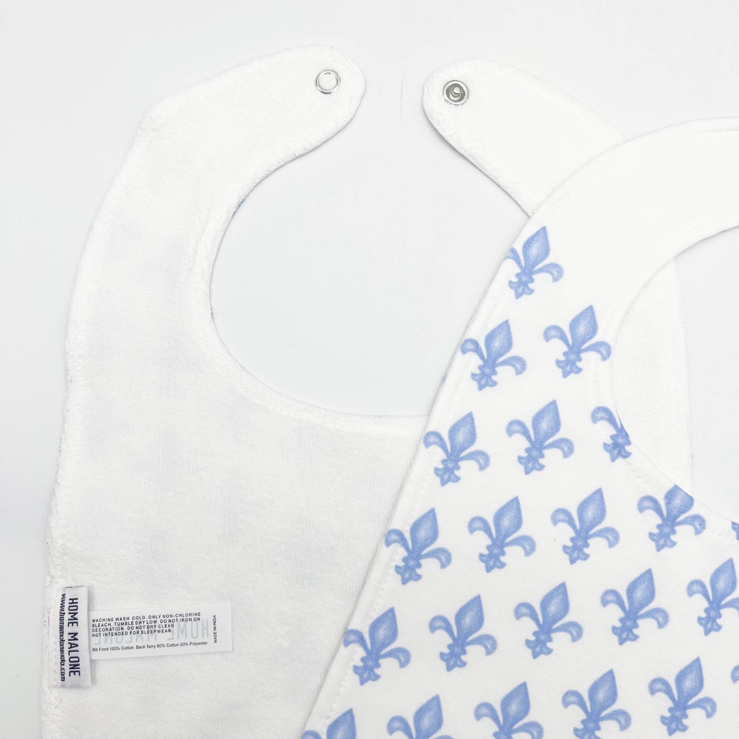Blue Fleur De Lis Bib