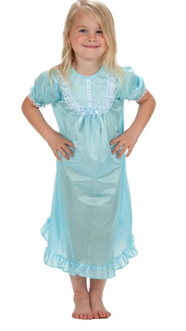 Icy blue nightgown