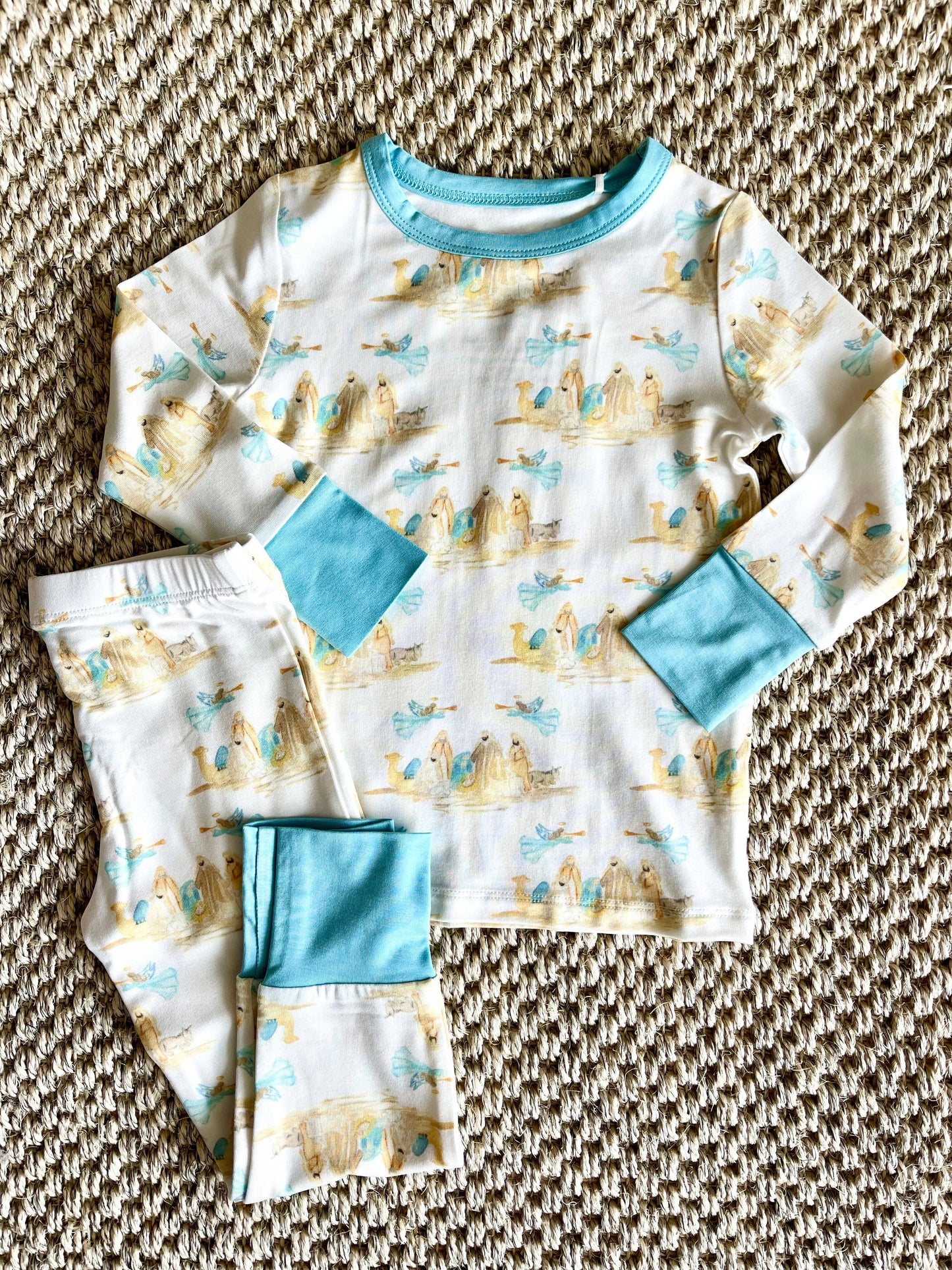 Nativity Two Piece Pajama Pants Set