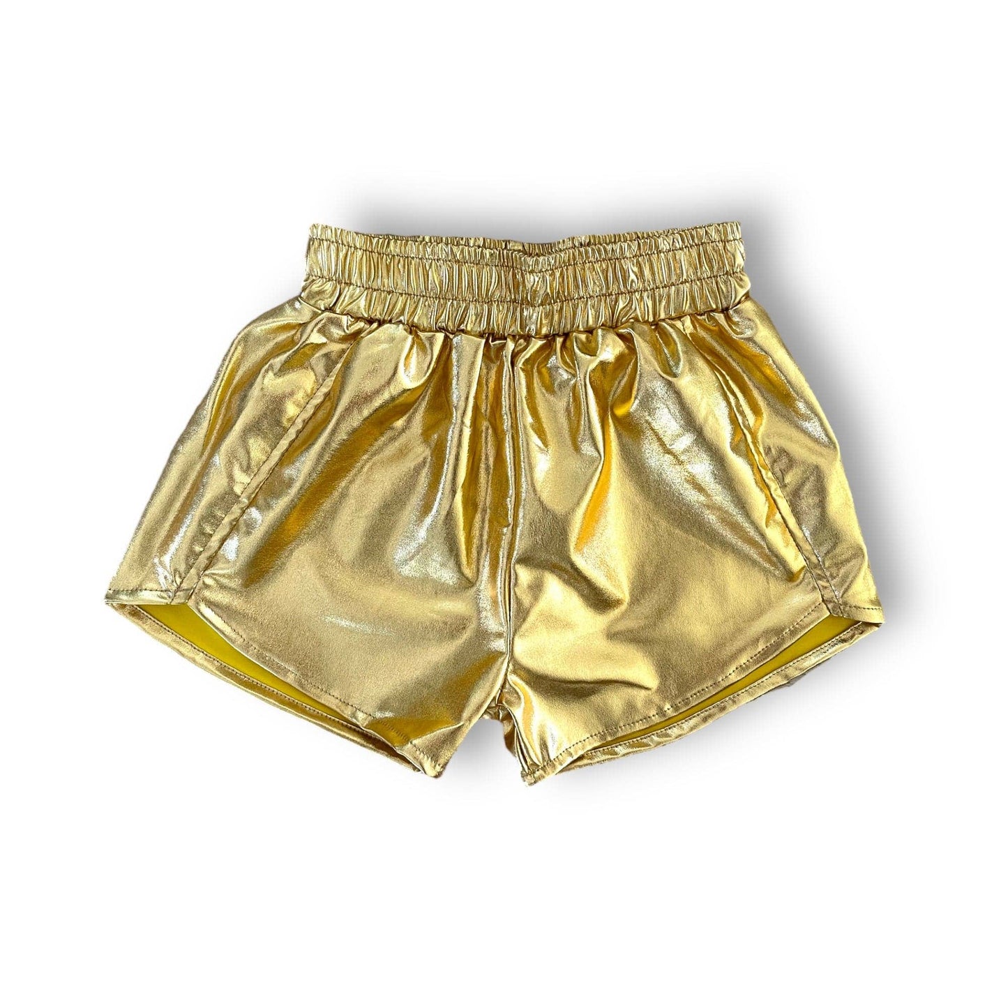 Game Day Shiny Gold Retro Shorts