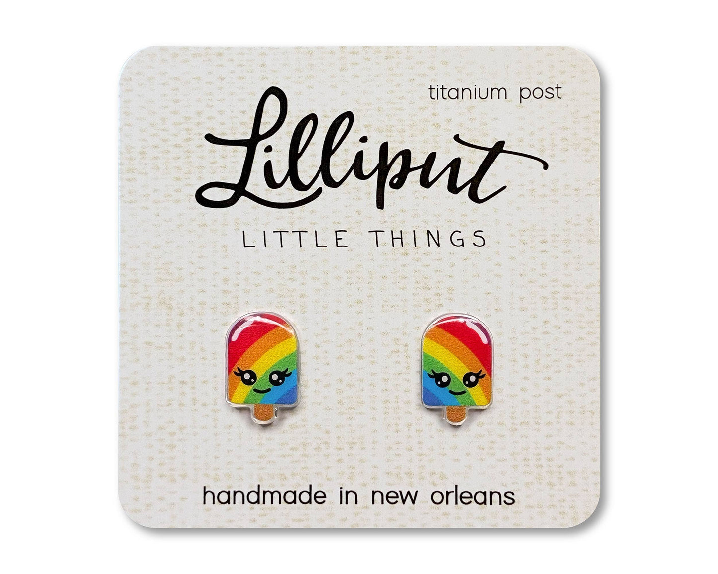 Rainbow Popsicle Earrings