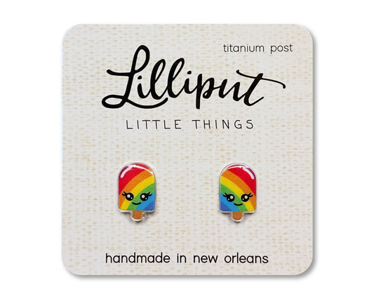 Rainbow Popsicle Earrings