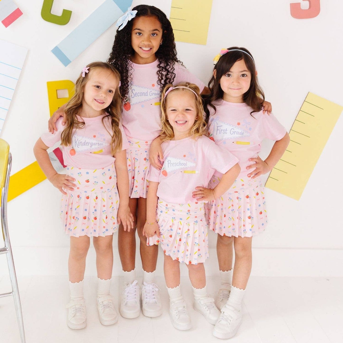 Preschool Pennant Short Sleeve T-Shirt - Back To School