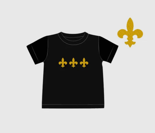 French knot fleur de lis shirt