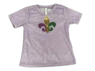 Sequin Fleur De Lis Shirt
