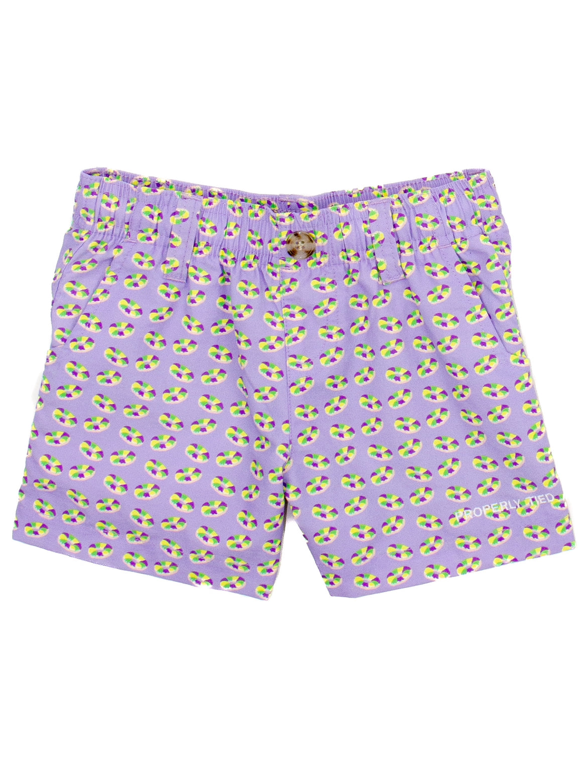 King Cake Purple Boys Mallard Shorts
