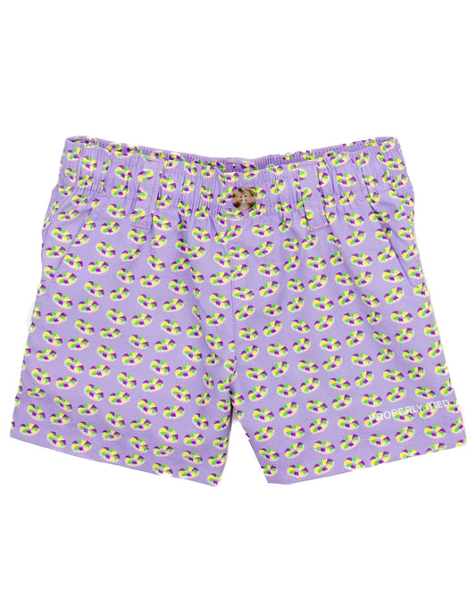 King Cake Purple Boys Mallard Shorts