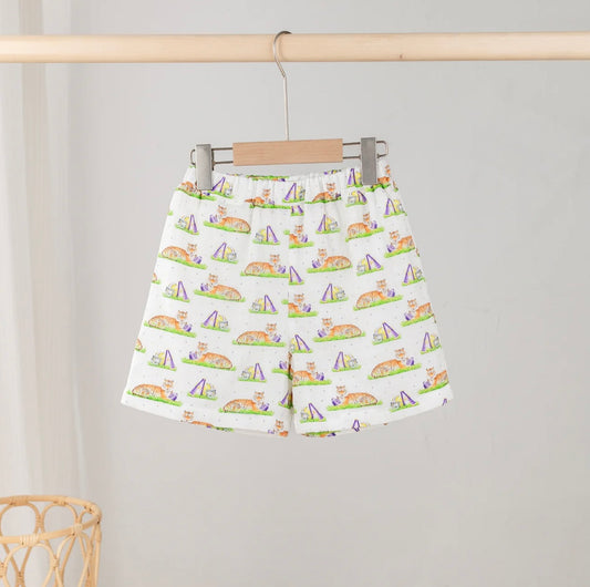 Mascot Mania In Louisiana Organic Muslin Shorts