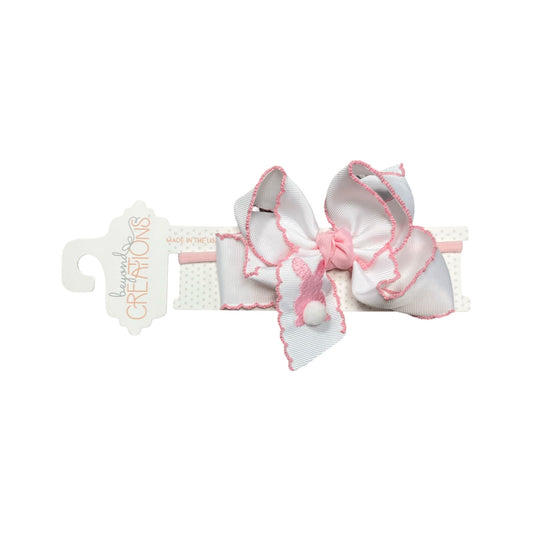 Medium Bunny Tail Bow headband