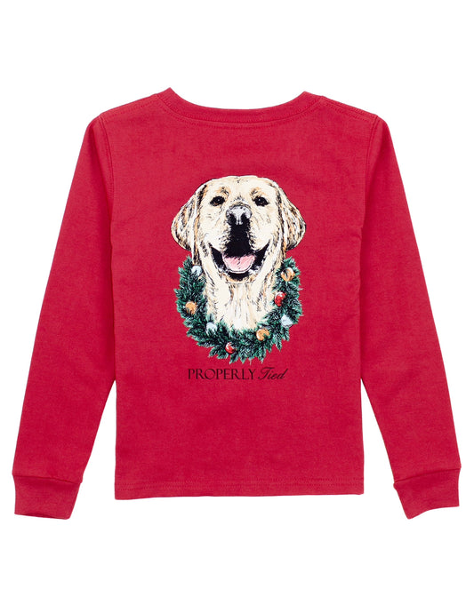 Cabernet Boys Deck The Paws LS Shirt