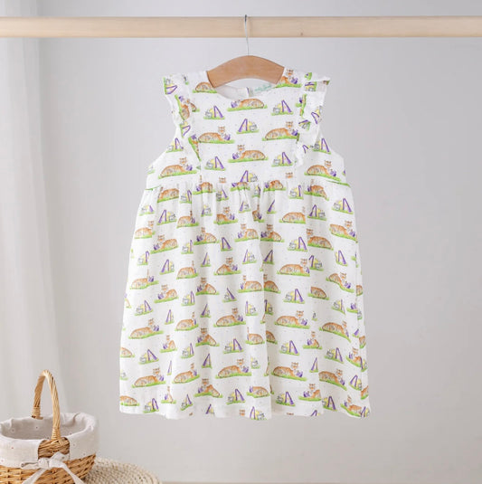 Mascot Mania In Louisiana Organic Muslin Dress