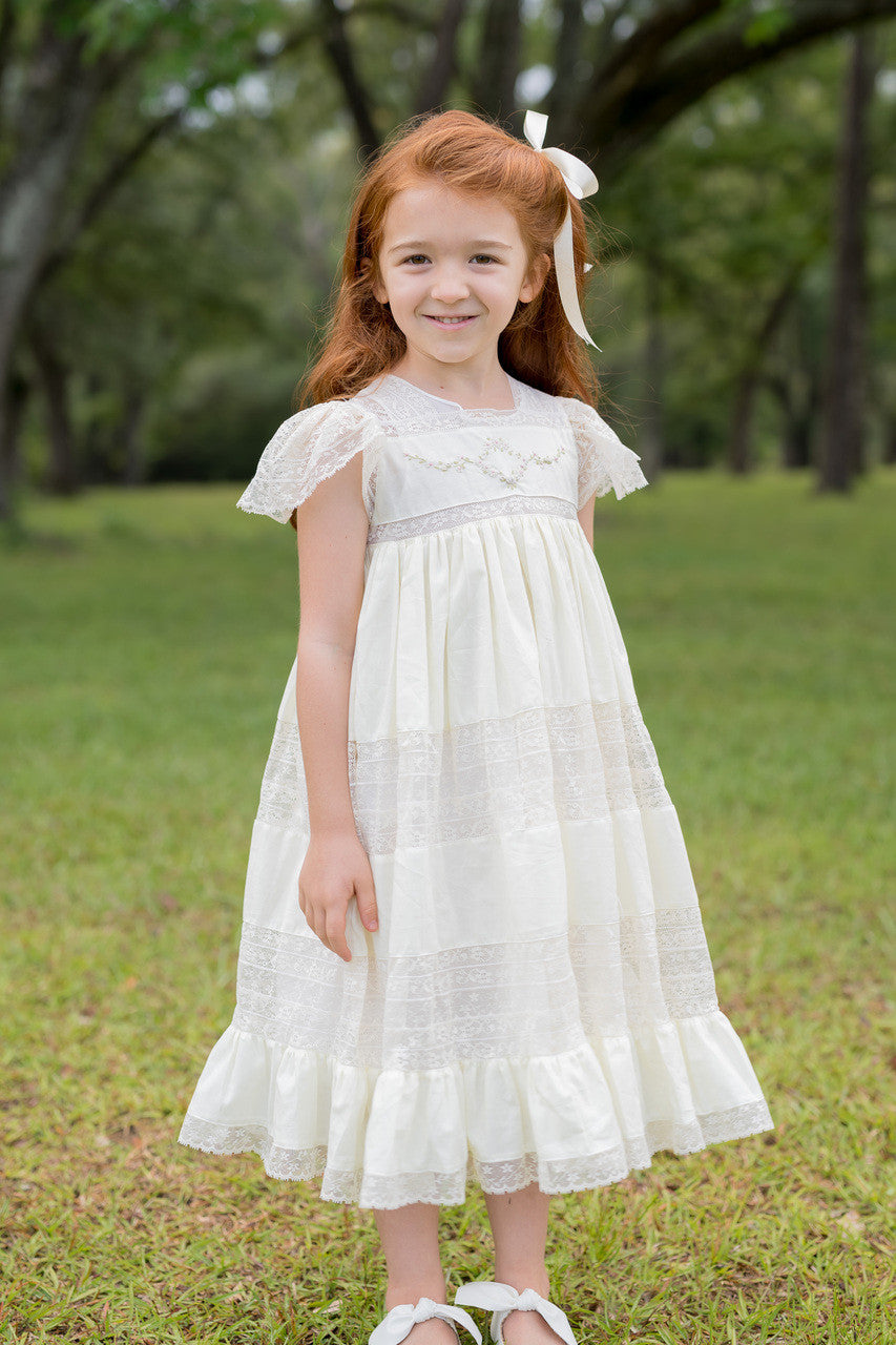 Mary Frances White heirloom Dress