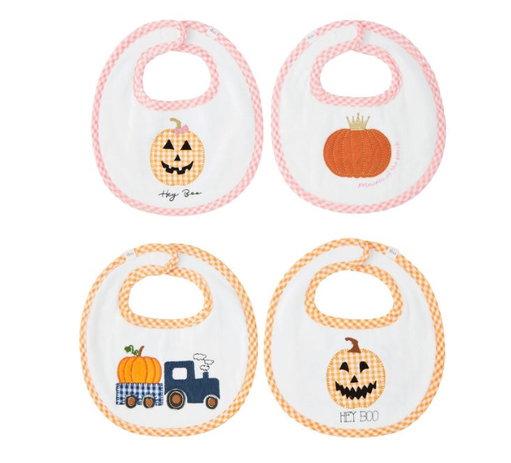 Reversible pumpkin bib