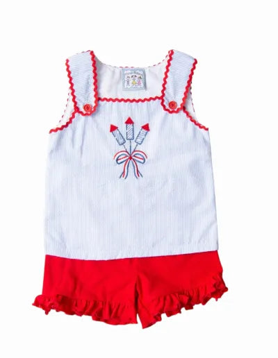 Fireworks Girl Short set