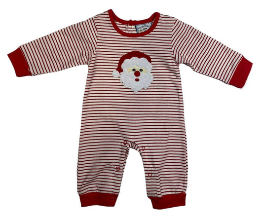 santa appliqué boy romper