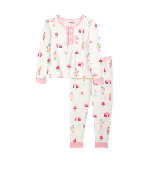 Pink Birthday Glow PJ Set
