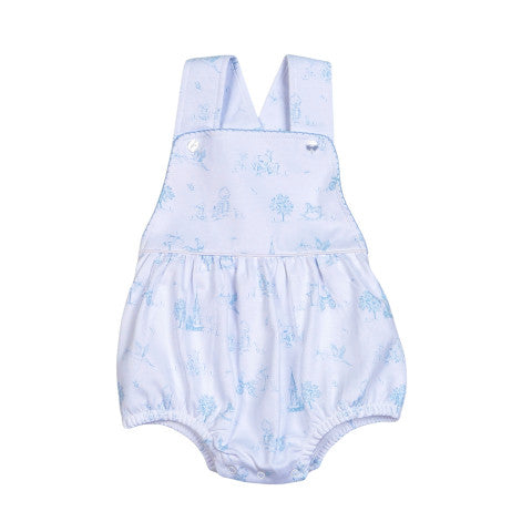 Blue Baby Toile Pima Sun Bubble