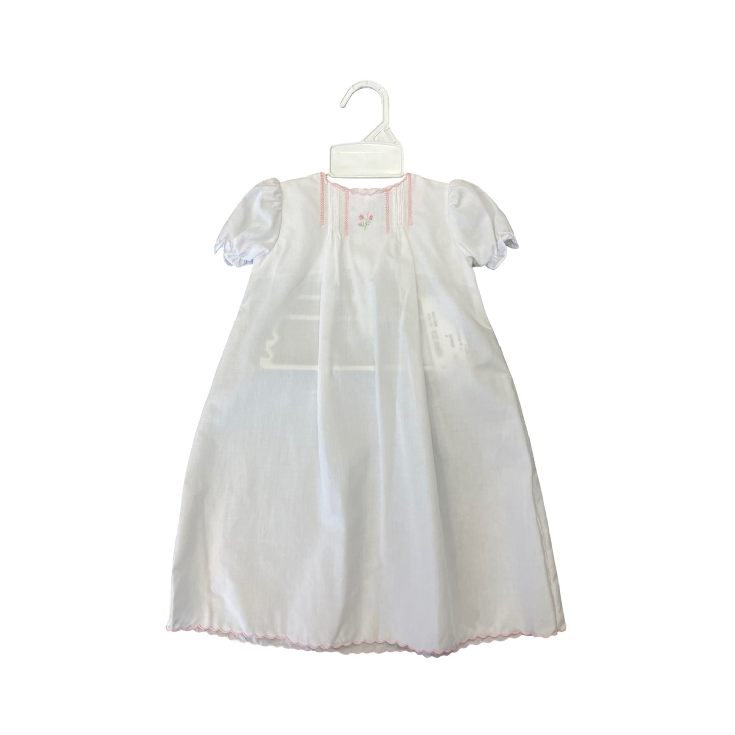 White pleated Day gown