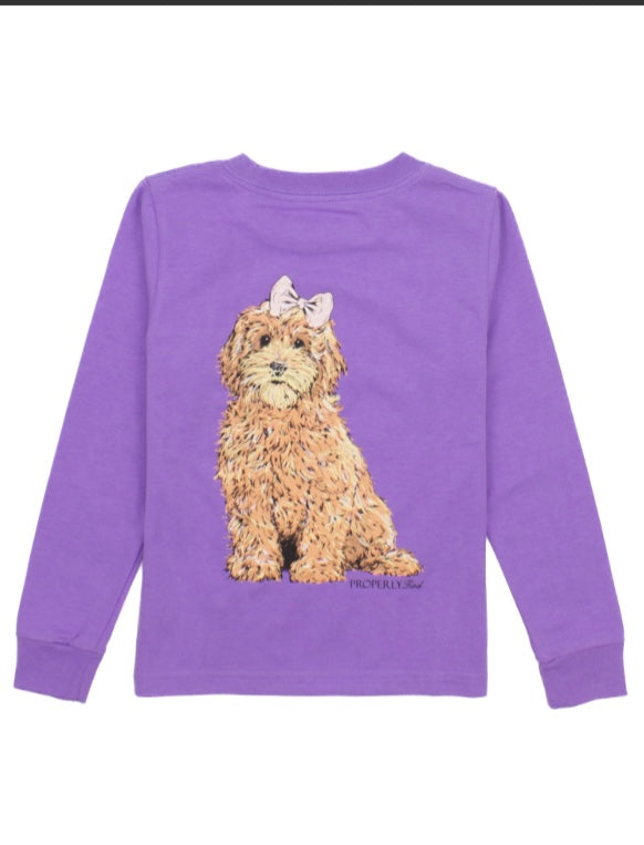 Golden Doodle Light Purple Shirt