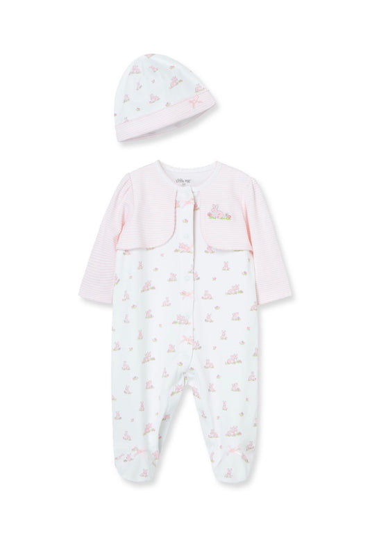 Baby Bunnies Footie and Hat