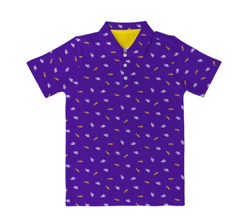 Lsu repeat logo polo